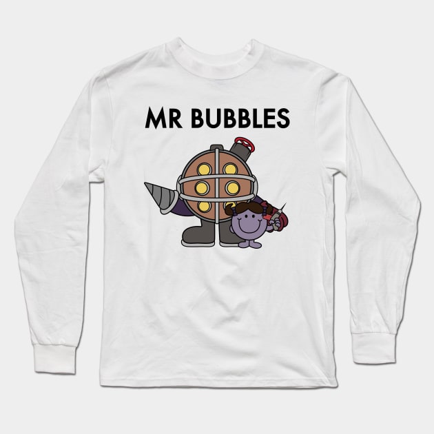 Mr Bubbles Long Sleeve T-Shirt by Woah_Jonny